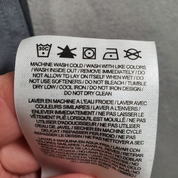 Nike UNC Tar Heels Polo Shirt Mens XL Gray Blue Dri Fit Performance Golf Active - Picture 9 of 10